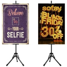 2Pack Double-Sided Sign Holder,Advertising Display Tripod Poster