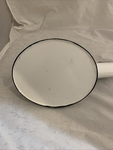 Jones Ware orinatoio femminile #2 metallo smaltato bianco etichetta originale molto buono (KA) - Foto 4 di 4