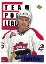 VINCENT DAMPHOUSSE 1993-94 UPPER DECK TEAM POINT LEADERS NEAR MINT CONDITION