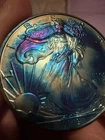 American Silver Eagle 2019 “ MONSTER TONER” Blue Ringer /1OZ Silver Round