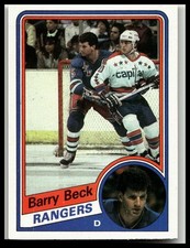 1984-85 Topps #105 Barry Beck New York Rangers
