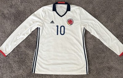 Adidas Colombia James #10 Home Long Sleeve Soccer Jersey XL AC2838