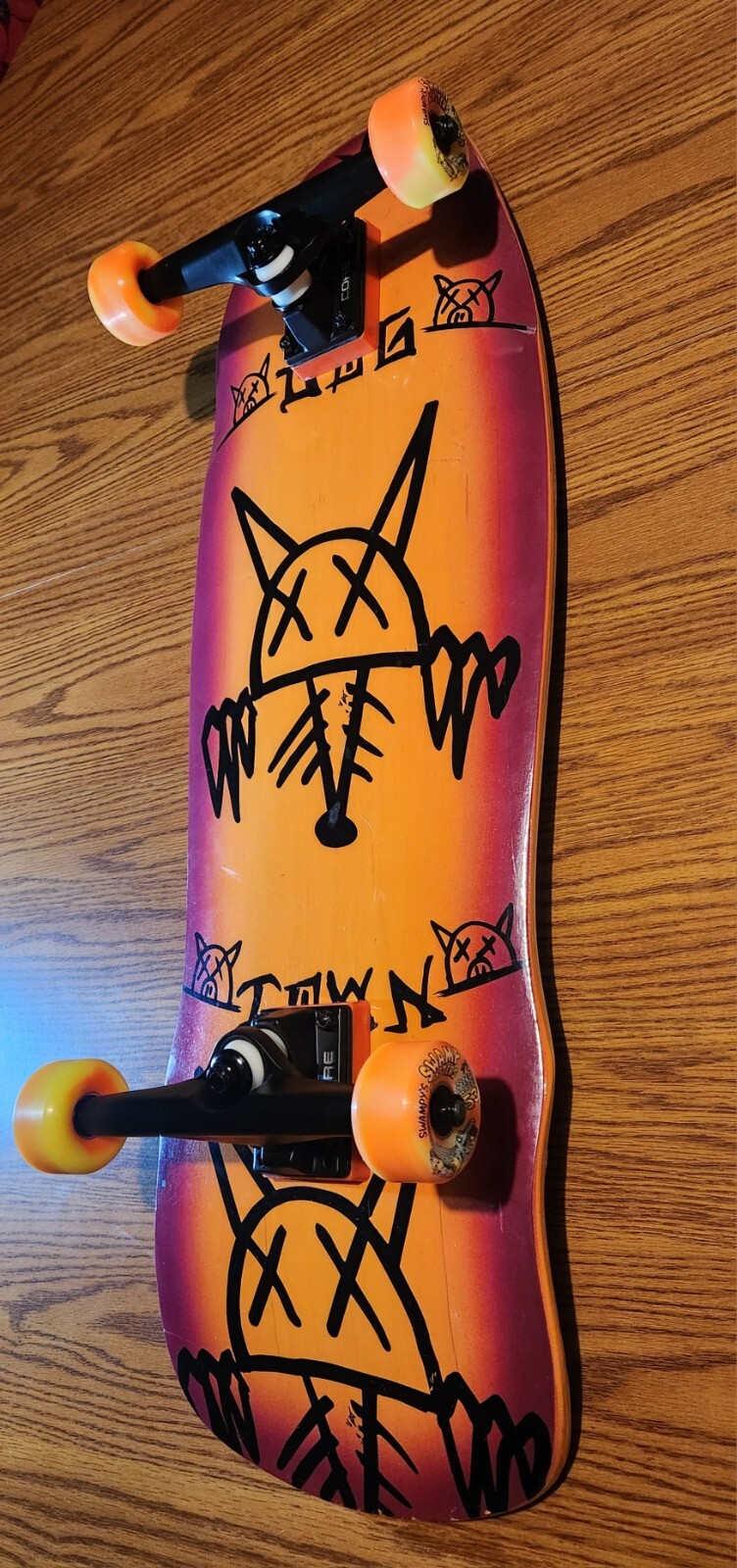 Dogtown Jay Adams "Rat Face" Skateboard w/Clear Grip Over Stickers, Snot Wheels