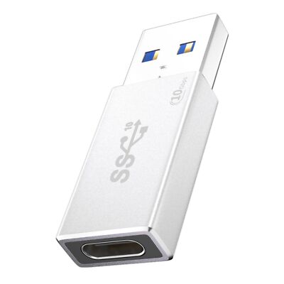 [10Gbps] One-Sided High-Speed USB 3.2 Gen 2 Adapter - USB C Female to USB A M...