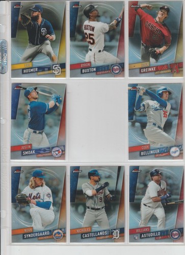 2019 TOPPS FINEST BASEBALL (36) CARD REFRACTOR INSERT LOT W/A.PULJOS, ROOKIES - Picture 4 of 4