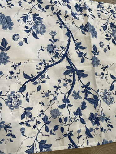 Vtg Laura Ashley Pair Pillow Shams Blue Floral Cottage Core 80’s - Picture 3 of 8