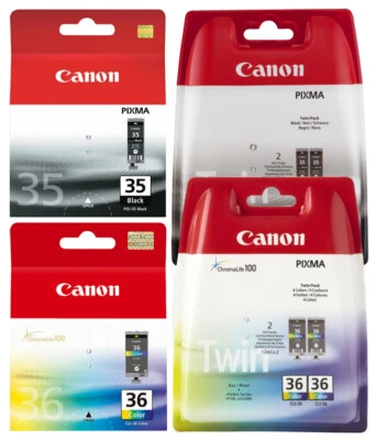 Cartouches D'Encre Canon PGI-35+CLI-36 PIXMA IP100 IP100P IP100V IP110 D'Origine - Photo 1/4