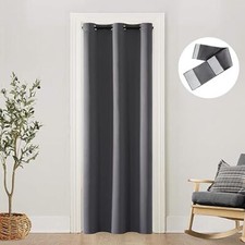 Door Curtain for Doorway Privacy,Closet Curtains for Bedroom Closet 34x80 Grey