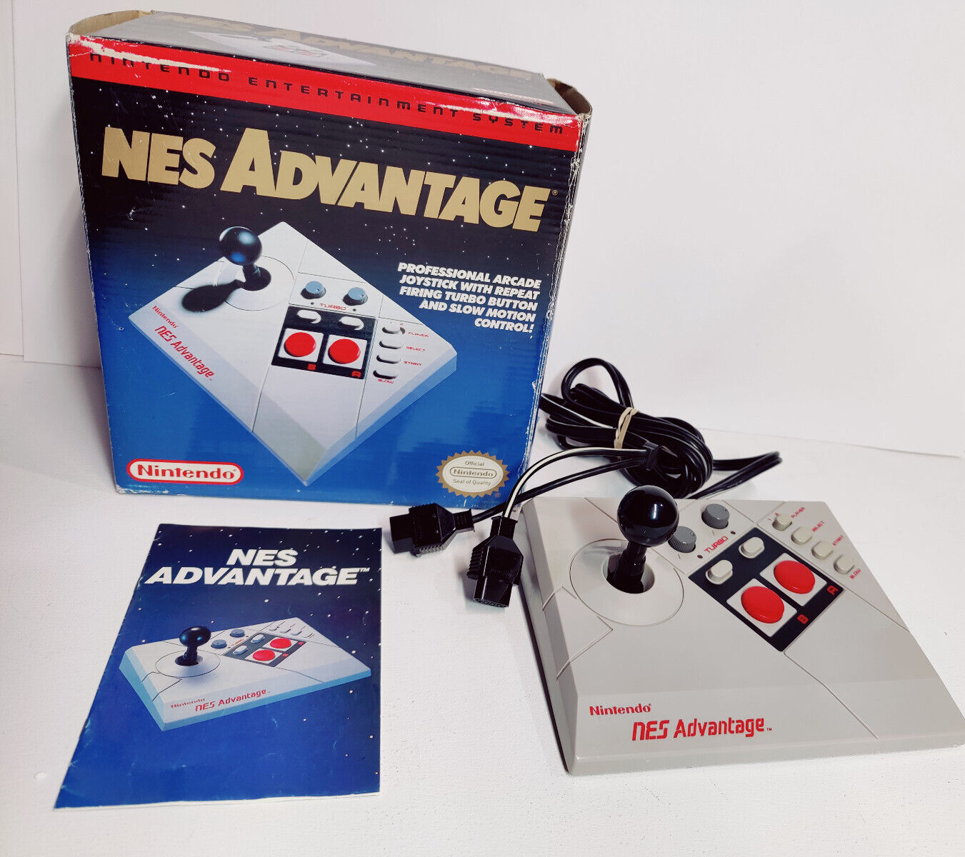 Nintendo NES Advantage Controller With Original Box & Manual Tested