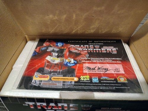 Transformers Optimus Prime Final Battle Bust Diamond Select Limited Ed 72/1000 - Picture 6 of 15