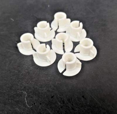 ULOVEMYDEALS Super8 to 8mm Movie Projector Film Spool Spindle Insert White Adapters - 8 Pack