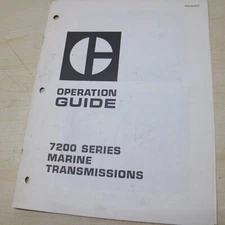CATERPILLAR CAT 7271 7231 7251 7261 Marine Transmission Operation Guide Manual