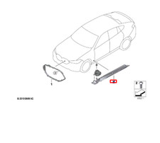 NEW BMW X6 G06 RIGHT SIDE MODULE LIGHT HOLDER 63147946672 GENUINE