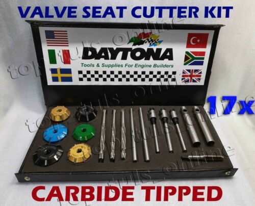17x 3AC HARLEY DAVIDSON ALL EVO BIG TWIN VALVE SEAT CUTTER CARBIDE TIPPED EXPRES - Photo 1 sur 11