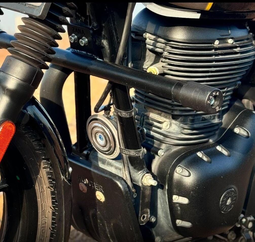 SINGLE ROD CRASH GUARD BLACK FIT FOR ROYAL ENFIELD HUNTER 350 eBay