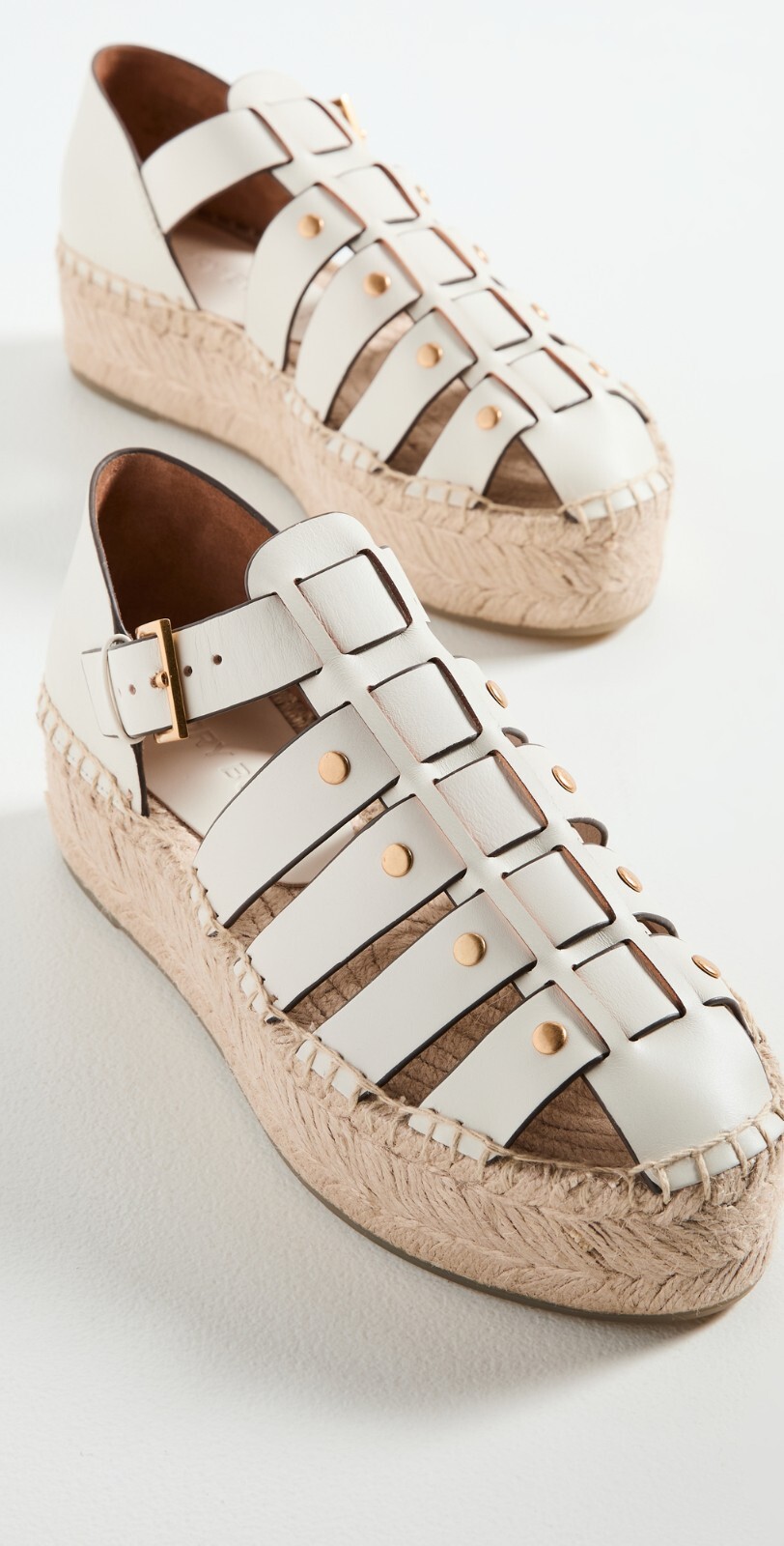 Tory Burch $328 90554 Fisherman Platform Espadrille New Ivory Sz 9.5 NIB!  196133150221 | eBay