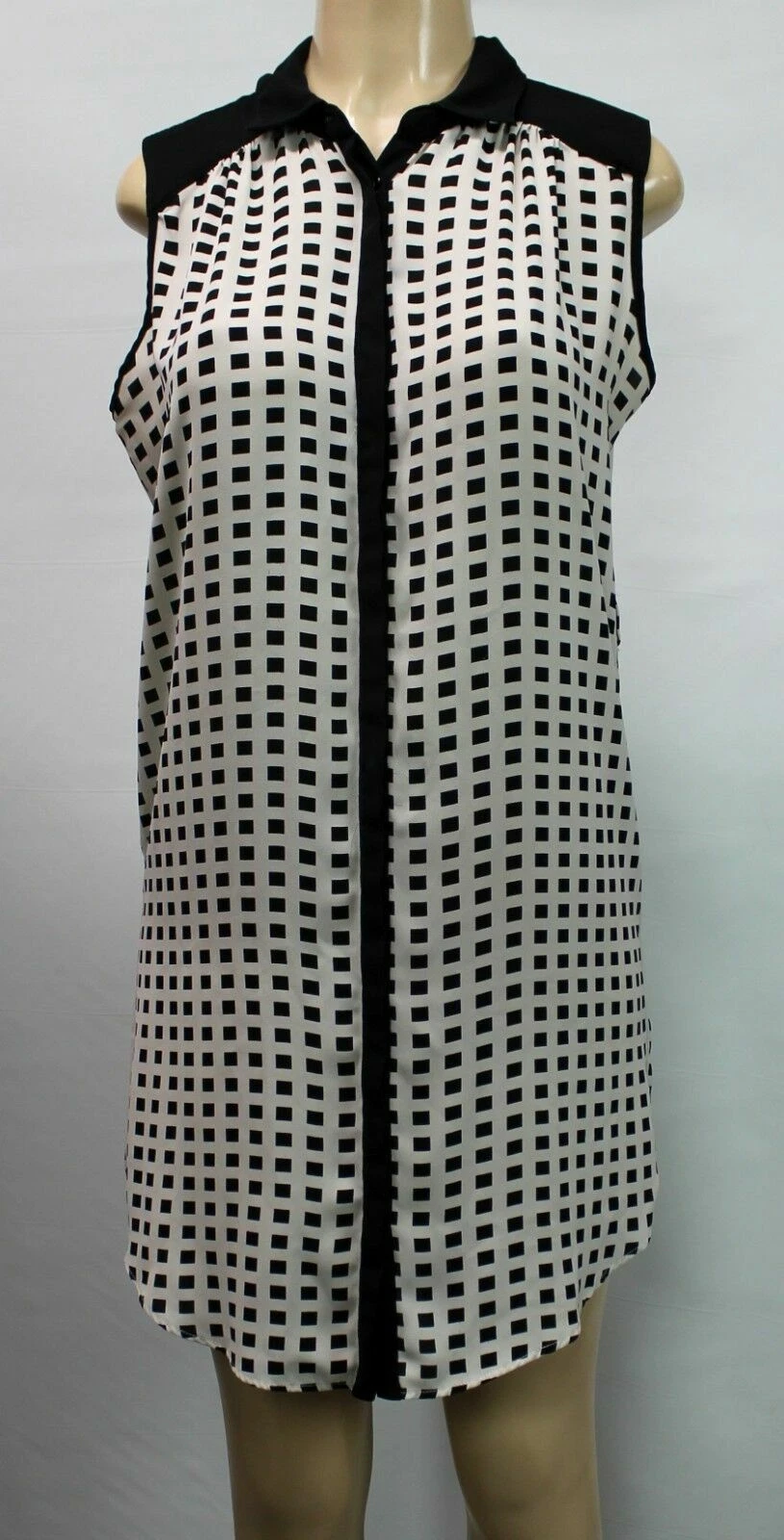 OFF WHITE Abito donna Dex nero bianco sporco taglia S