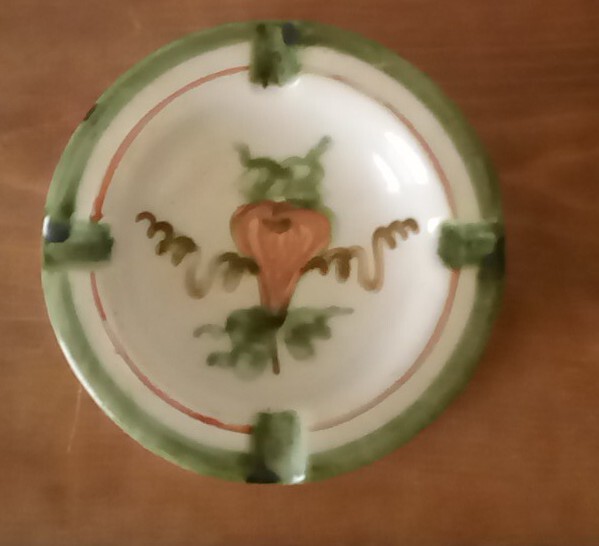 Louisville Stoneware Co. Ashtray Made in Kentucky Harvest Pattern John B. Taylor