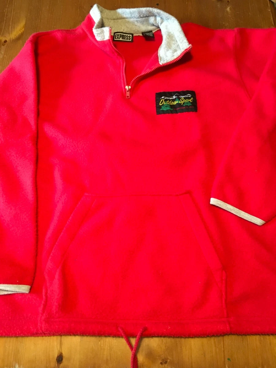 Express quarter zip fleece cheap