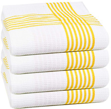 Towelogy® Classic Cotton Tea Towels Large Kitchen Dish Catering Chef Towel Pack