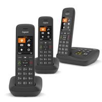 Gigaset Premium C57 DECT Cordless Phone Answer Machine Loud Speaker 3 Handset