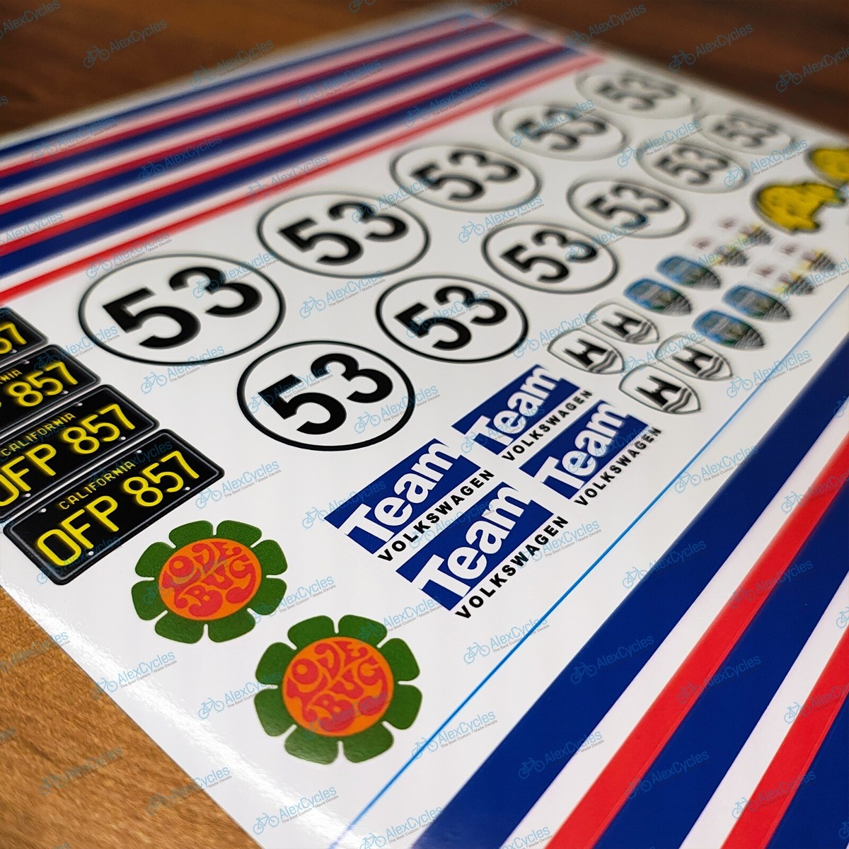 Set Adesivi HEBO Racing Per Scooter | Foglio 500x350 Mm, Colore Argento | Design HRS Per Personalizzare Il Tuo Monopattino | Sticker Di Alta Qualità