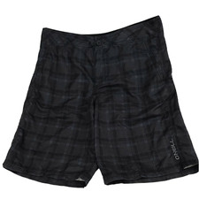 O'Neill Board Shorts Mens 34 Gray Hybrid Swim Trunks Stripe Summer Beach