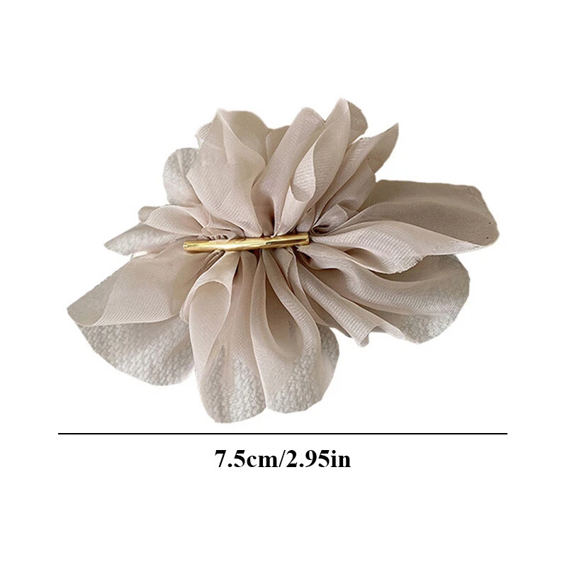 Hada Flor Gasa Horquilla Mujer Espalda Cabeza Resorte Clip Clip Pinza de Pelo Tocado✔ Foto 2 de 4