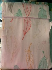 Cloud Island Circo Feathers Fitted Crib Baby Sheet New Pink Aqua