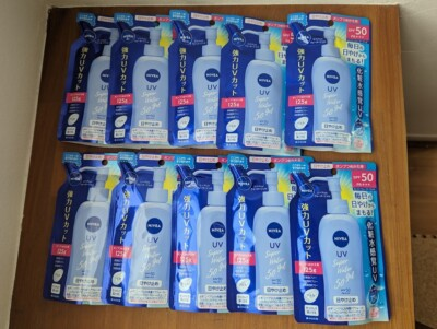 #ad Lot of 10 NIVEA UV Super Water Gel Sunscreen For Refill SPF50 PA 125g $97.02