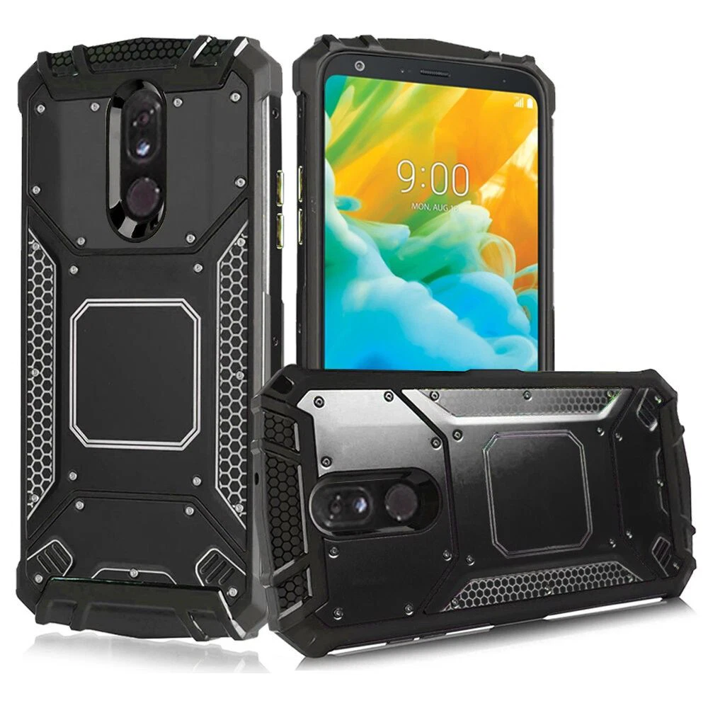Phone Case For LG Aristo 4+ plus/ Escape Plus Heavy Duty Shock Proof Metal Cover