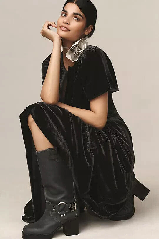 knee length dresses for ladies By Anthropologie Somerset Velvet Maxi Dress Size XSP  C&J Collections  Chicago