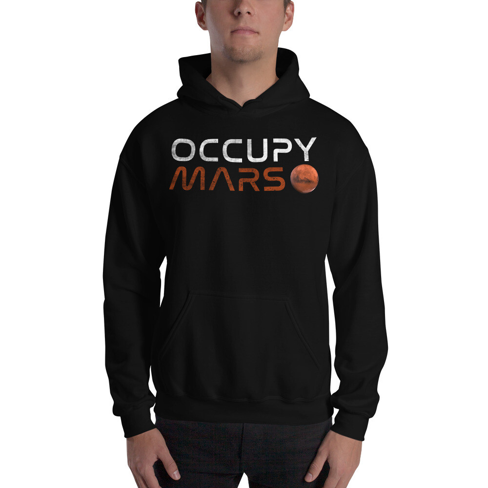 Occupy Mars Elon Musk Space X Mars Tesla Nasa Unisex Hoodie