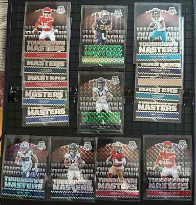 2024 Mosaic Touchdown Masters Base, Mosaic & Green Prizm Inserts! Pick A Card  