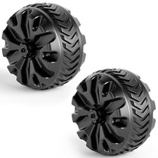 Wagon Wheels Replacement 8" Diameter X 3.4" Wide For Utility Wagon Cart Plastic