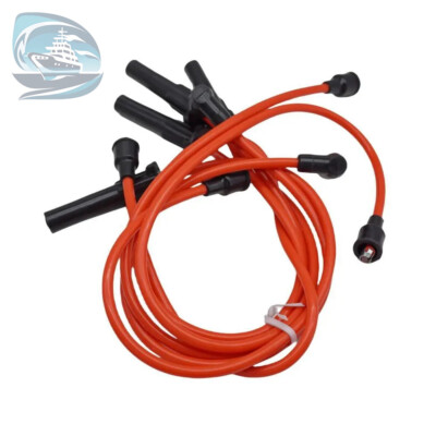 RecMar Spark Plug Wire Kit – For Volvo Penta 4-Cylinder 230 AQ BB – Replaces 875571, 834365 & More – REC15-404