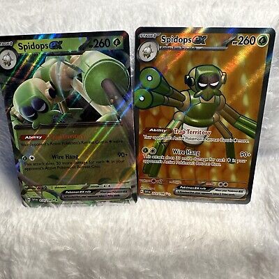 POKEMON TCG SCARLET AND VIOLET SPIDOPS EX 019& 223/198- Ultra Rare Full Art  NM.