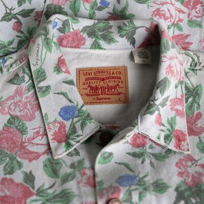 Supreme SS16 2016 Levi's Floral Denim Jacket | eBay