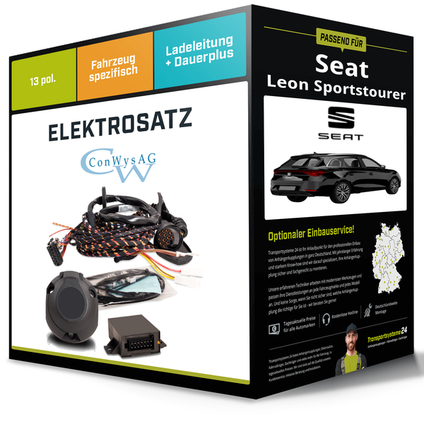 Elektrosatz 13-Pol Spezifisch für Seat Leon Sportstourer 03.2020-Jetzt Conwys-image