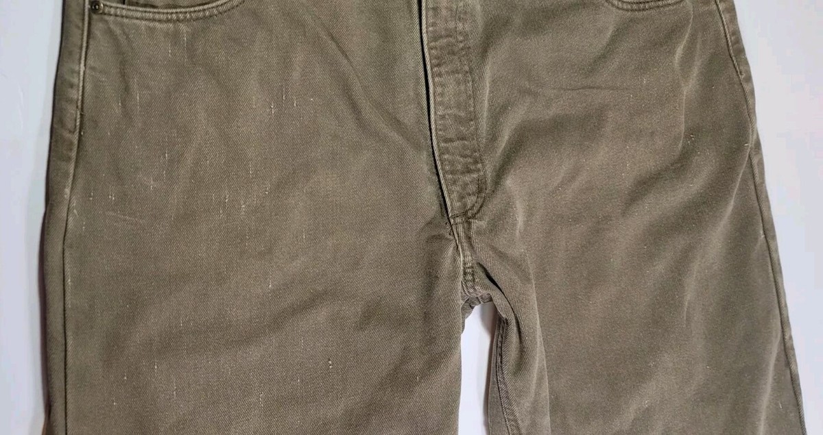 VTG Carhartt Men 42x30 B162-BRK Denim Flannel Lined Jeans Pants  display picture 1