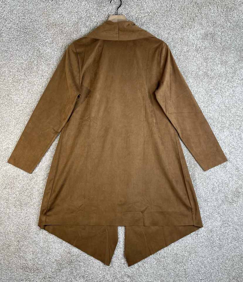 Soft Surroundings Jacket Women's Medium Shape Drape Faux Suede NWT - Image 3 of 4