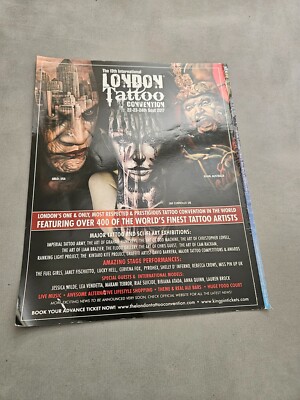 TPEEP286 MAGAZINE ADVERT 11X8'' LONDON TATTOO CONVENTION 2017 - JAK CONNOLLY
