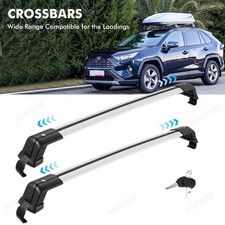 2 x Alu Relingträger universal Dachträger 150kg abschließbar Lastenträger Auto