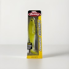 Berkley PowerBait CullShad Swimbait 8'', with Hook. BIG BASS liME icE COLOR