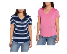 NEW! WOMEN GAP RELAXED FIT SOFT FEEL JERSEY SHORT SLEEVE V NECK T-SHIRT! VARIETY