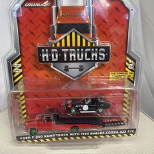 Greenlight HD Trucks Ford F-350 Ramp Truck 1965 Shelby Cobra 427 S/C Chase (B)