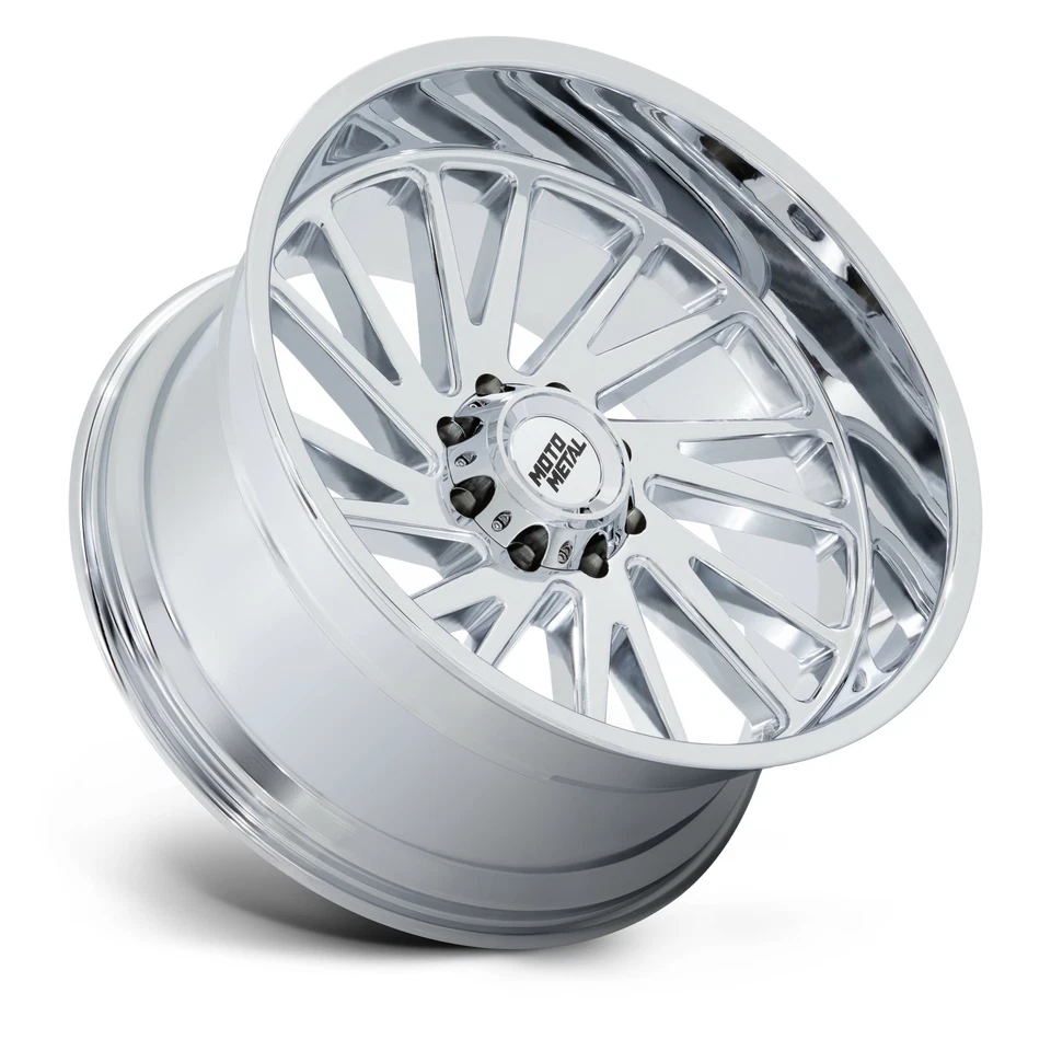 Llanta cromada Moto Metal MO811 Combat 22x10 5x5 22" -18 mm para Jeep Wrangler Foto 3 de 4