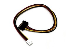 4-Pin Floppy Drive to 15 Pin SATA Male Power Cable - 16 inch