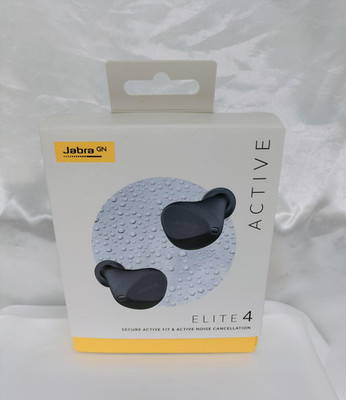 Jabra Elite 4 ACTIVE Wireless Earbuds Black Bluetooth Tested Japan