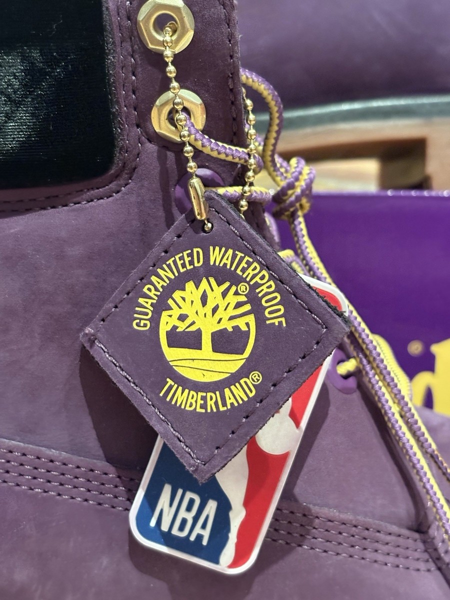 Timberland x NBA Los Angeles Lakers 6-Inch Premium Boots Sz 8.5M